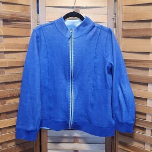 Orvis Signature Softest Reversible Sweatshirt Blue Gray Women M/L